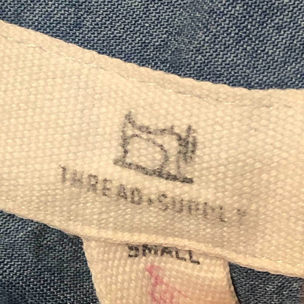 Thread & Supply Denim Chambray Shirt Dress - Blue - Picture 2 of 7